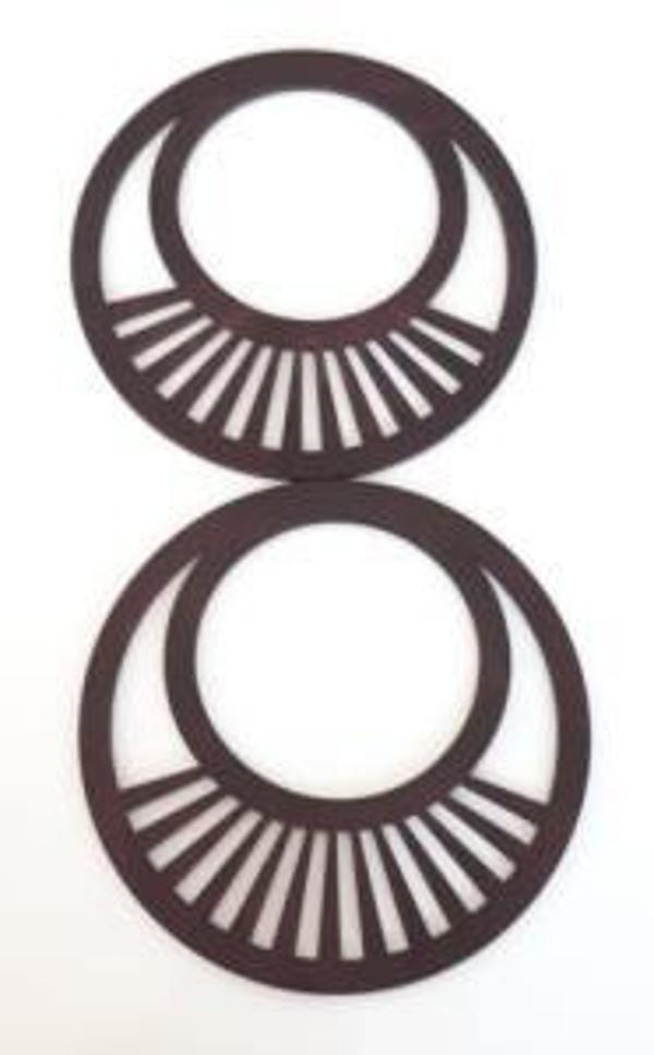 Angel Çanta Aksesuar 18 Cm,  Ahşap Çanta Sapı (Koyu Mor) - Image 1