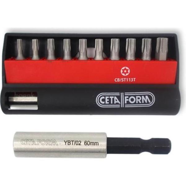 Ceta 11 Parça Delikli TORX Bits Uç Takımı ve 1/4" Bits Tutucu - CB/ST113T - Image 1