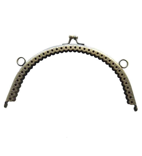 Angel Çanta Aksesuar Oval Cüzdan Klipsi 16 Cm Antik Renk - Image 1