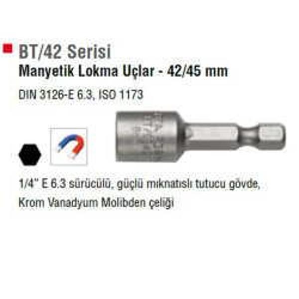 Cetra Manyetik Lokma Ucu 6X42 mm - BT/0642 - Image 1