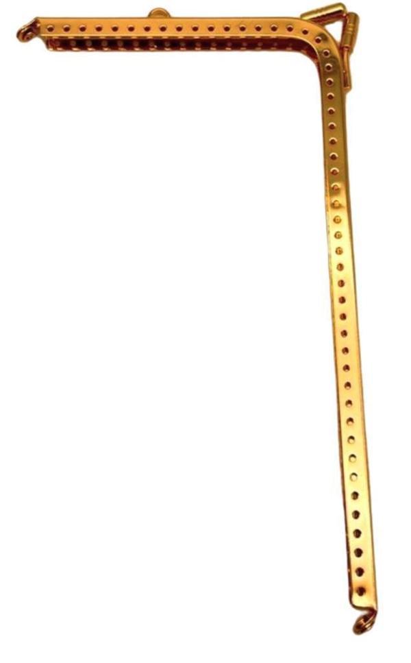 Angel Çanta Aksesuar Üçgen Telefon Çantası Bursu Klipsi 18 cm Light Gold  Renk - Image 1