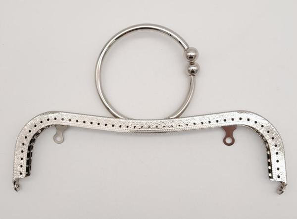 Angel Çanta Aksesuar 22 cm Bilezik Model Çanta Klipsi Çanta Bursu Gümüş Metal - Image 1