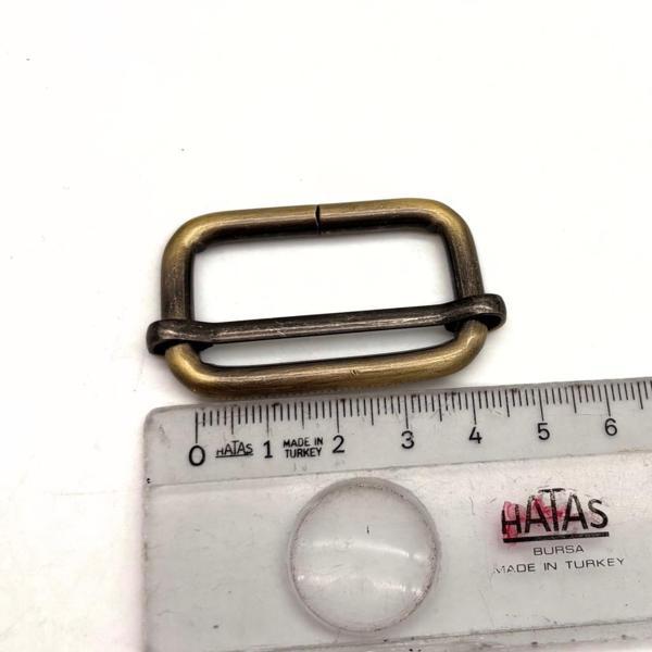 Angel Çanta Aksesuar Antik Renk 4  Cm Çanta Tokası, Ayarlama Aparatı - Image 1