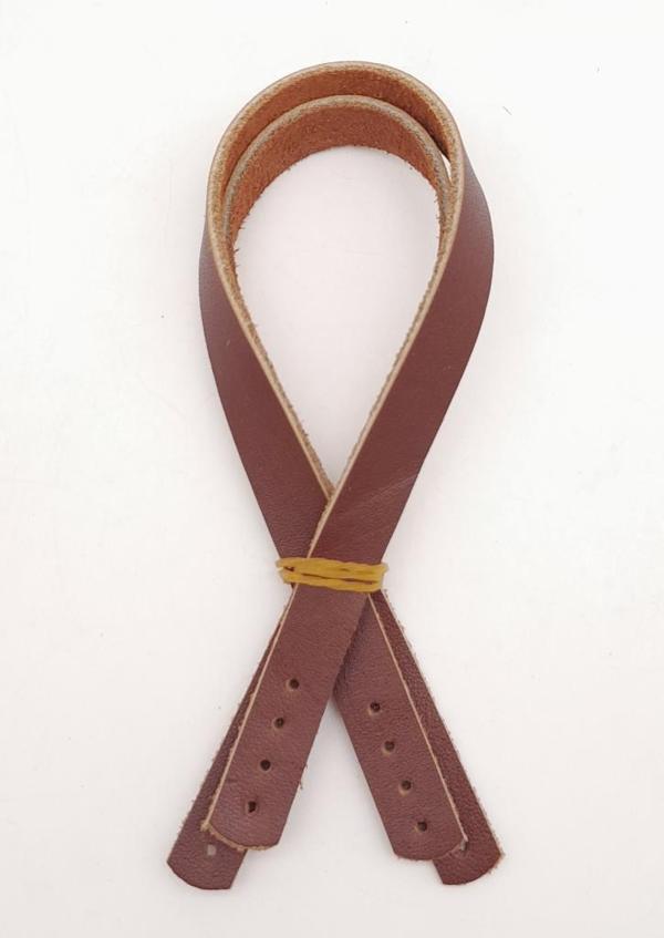 Angel Çanta Aksesuar Gerçek Deri 35X1.2 Cm Kızıl Kahve Renk Çanta Sapı - Image 1