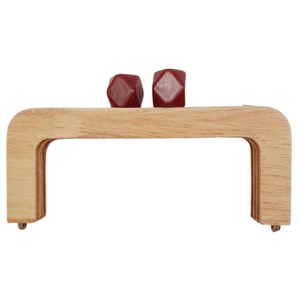 Angel Çanta Aksesuar 20 cm Açık Renk Ahşap Burs Bordo Renk Toplu - Image 1