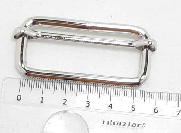 Angel Çanta Aksesuar Gümüş Renk 5X2 Cm Ayarlama Aparatı . - Image 1