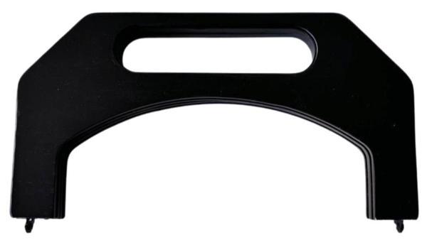 Angel Çanta Aksesuar 23.5 Cm Siyah Renk Tutmalı Ahşap Burs - Image 1