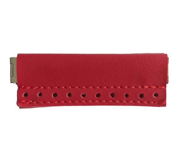Angel Çanta Aksesuar Derili Mini Metal Çanta Ağzı Kırmızı 9X3 Cm - Image 1