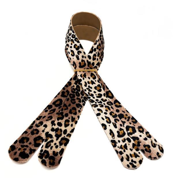 Angel Çanta Aksesuar 60x3 cm Suni Deri Leopar Renk Çift Çanta Sapı - Image 1