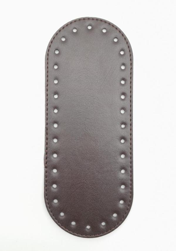 Angel Çanta Aksesuar Suni Deri Kahverengi 20X8 cm Oval Çanta Tabanı - Image 1