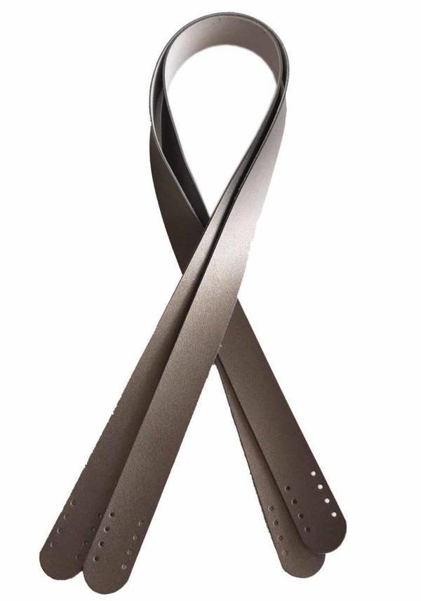 Angel Çanta Aksesuar 70X2.4 Cm, Tek Kat Suni Deri Gri Renk Çift Sap - Image 1