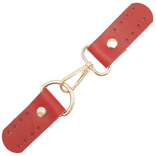 Angel Çanta Aksesuar Gerçek Deri Kancalı Böce (Kilit) Kırmızı Renk Light Gold Metalli - Image 1