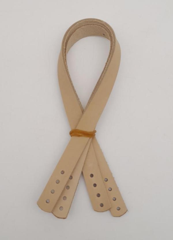 Angel Çanta Aksesuar Gerçek Deri 35X1.2 Cm Ham Doğal Renk Çanta Sapı - Image 1