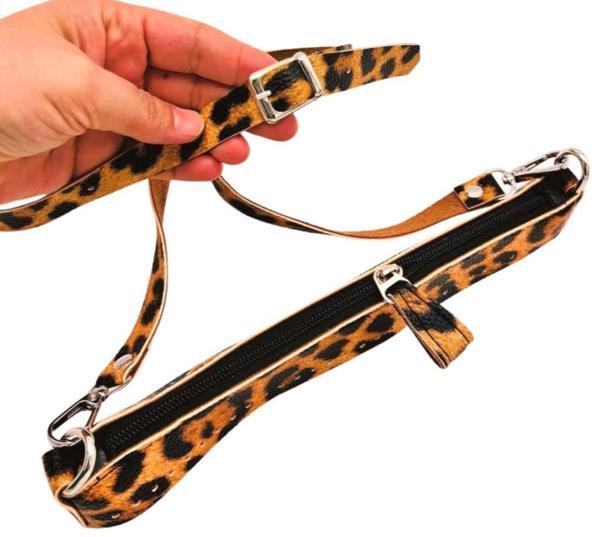 Angel Çanta Aksesuar Atina Model Leopar Renk Çanta Yapım Seti Gümüş Metalli - Image 1