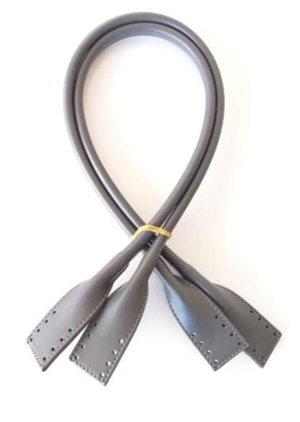 Angel Çanta Aksesuar Suni Deri Pelikan Model Çanta Sapı Gri Renk - Image 1