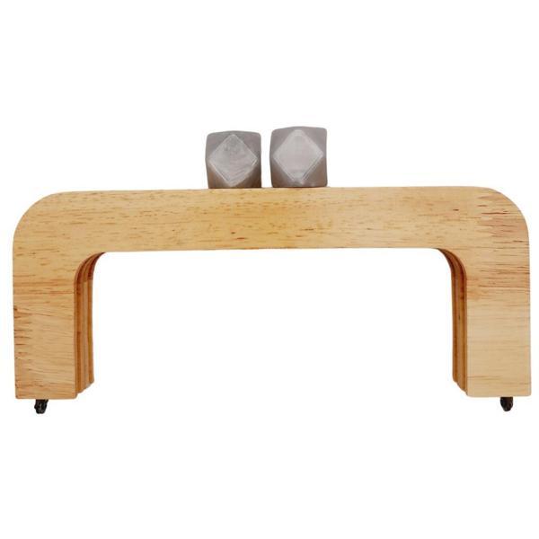 Angel Çanta Aksesuar 20 cm Açık Renk Ahşap Burs Ebruli Gri Renk Toplu - Image 1