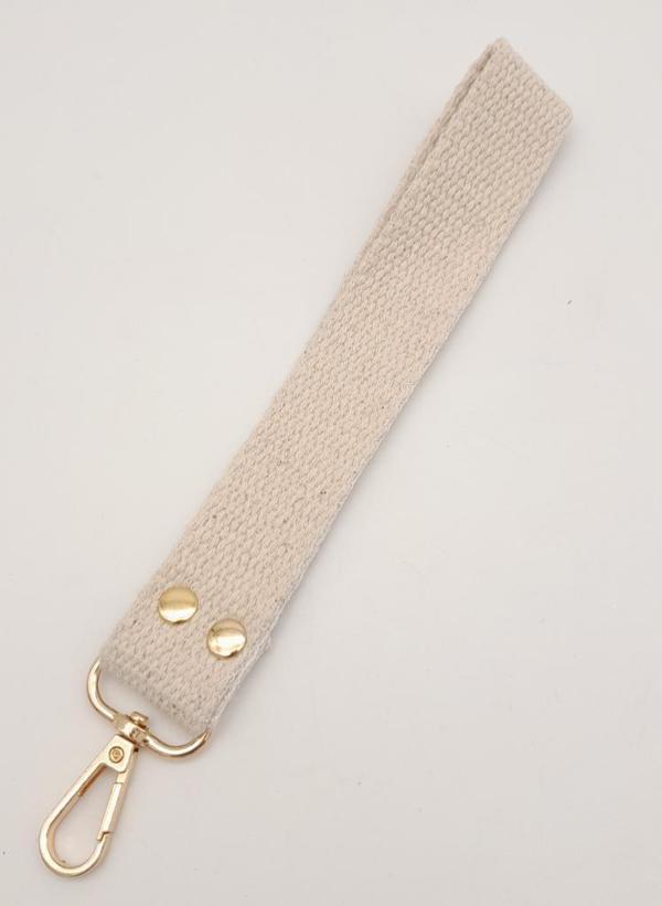 Angel Çanta Aksesuar Krem Pamuklu Kolon Elcik Light Gold Metalli - Image 1