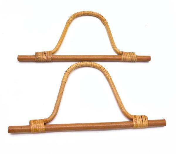 Angel Çanta Aksesuar 27 cm Gerçek Bambu Çanta Sapı Açık Renk  - Image 1