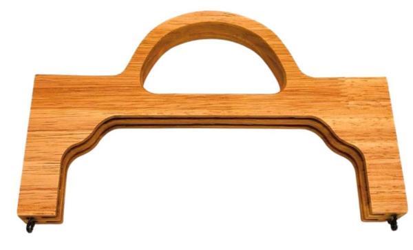 Angel Çanta Aksesuar 25 cm Açık Ton Ahşap Burs Tutmalı - Image 1