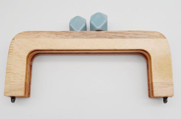 Angel Çanta Aksesuar 20 Cm Açık Renk Ahşap Burs Su Yeşili Toplu - Image 1