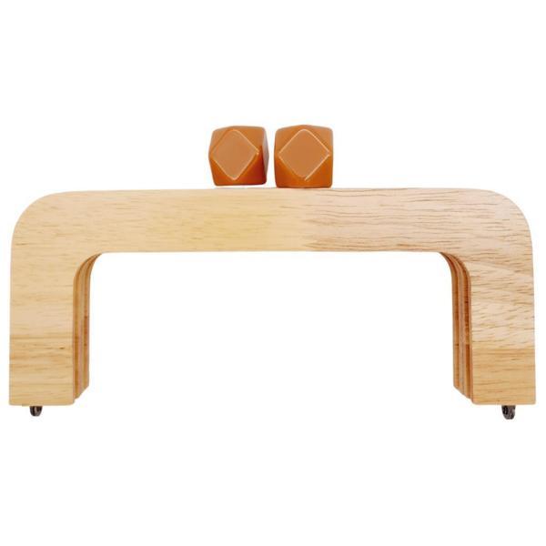 Angel Çanta Aksesuar 20 cm Açık Renk Ahşap Burs Sütlü Kahve Renk Toplu - Image 1