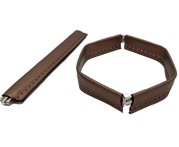 Angel Çanta Aksesuar Bakır Renk Derili Metal Çanta Ağzı 24 Cm - Image 1