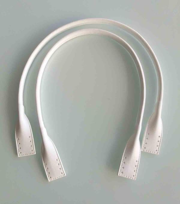 Angel Çanta Aksesuar Suni Deri Pelikan Model Çanta Sapı Beyaz Renk 65 Cm - Image 1