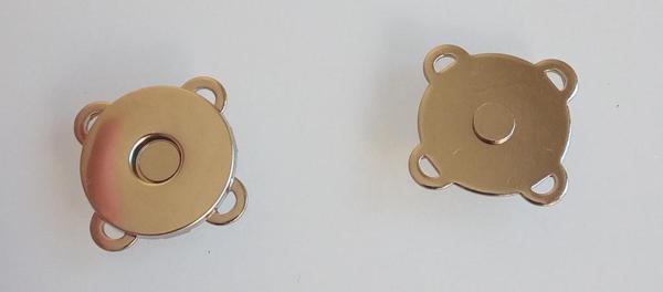 Angel Çanta Aksesuar Gümüş Dikilebilir Mıknatıslı Çıtçıt - Image 1