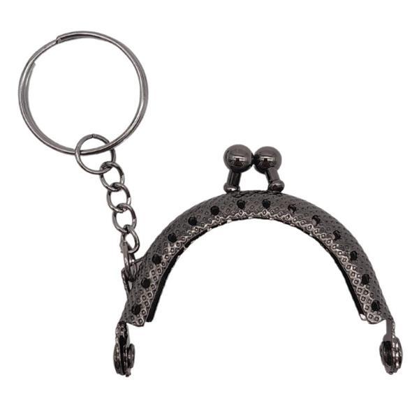 Angel Çanta Aksesuar 5 cm Anahtarlıklı Cüzdan Klipsi Füme Metal - Image 1