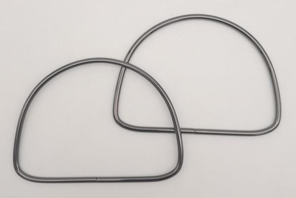 Angel Çanta Aksesuar 12.5 cm D Model Füme Renk Metal Çanta Tutma Sapı - Image 1