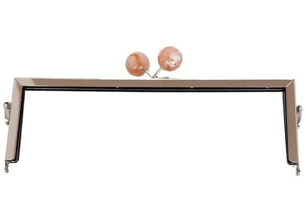 Angel Çanta Aksesuar Akrilik Toplu 26 Cm Gümüş Çanta Klipsi Dik Köşe - Image 1