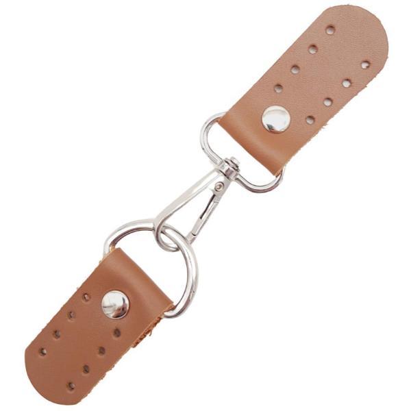 Angel Çanta Aksesuar Gerçek Deri Kancalı Böce (Kilit) Sütlü Kahve Renk Gümüş Metalli - Image 1