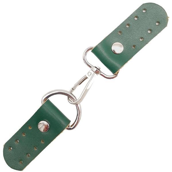 Angel Çanta Aksesuar Gerçek Deri Kancalı Böce (Kilit) Yeşil Renk Gümüş Metalli - Image 1