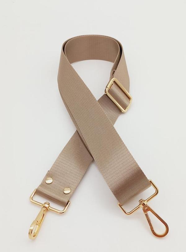 Angel Çanta Aksesuar Polyester Kolon 120X4 Cm Vizon Light Gold Metalli - Image 1
