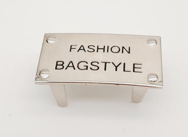 Angel Çanta Aksesuar Fashion Bagstyle Yazılı Plaka Süs Gümüş Renk - Image 1