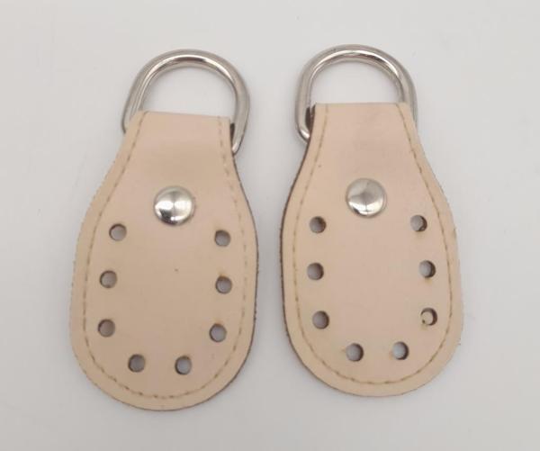 Angel Çanta Aksesuar Krem Çift Kat Dikişli Suni Deri Sapucu Böce Gümüş Metalli - Image 1