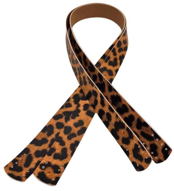 Angel Çanta Aksesuar 70x3 cm Suni Deri Leopar Renk Çift Çanta Sapı - Image 1