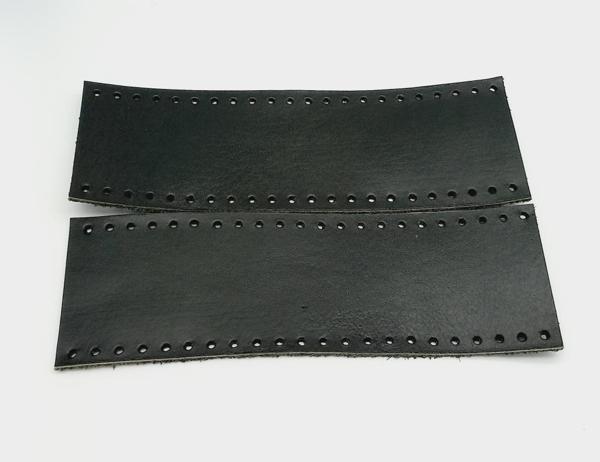 Angel Çanta Aksesuar Siyah Gerçek Deri Tutma Sapı 18X6 Cm Simit Sap - Image 1