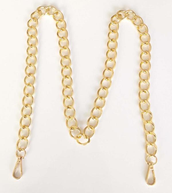 Angel Çanta Aksesuar Light Gold Renk Geniş Çanta Zinciri, Kancalı - Image 1