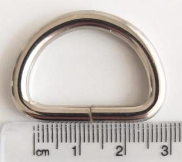 Angel Çanta Aksesuar D Halka 2.5 Cm Gümüş - Image 1