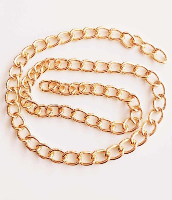 Angel Çanta Aksesuar Light Gold Renk 16X22 Mm Çanta Zinciri (1 Metre) - Image 1
