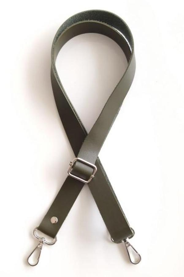 Angel Çanta Aksesuar Suni Deri Ayarlı Çanta Sapı 120X2.4 Cm Haki - Image 1