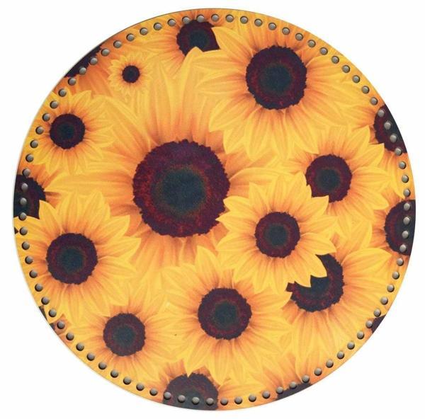 Angel Çanta Aksesuar 35 Cm Çapında Resimli Ahşap Tepsi Tabanı No:12 - Image 1