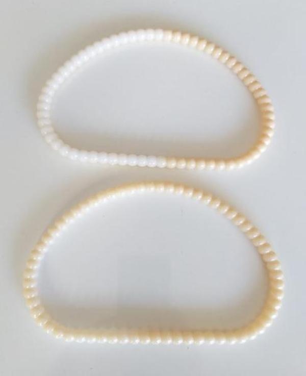 Angel Çanta Aksesuar Akrilik Görünümlü Plastik Çanta Sapı No:16 Krem Renk - Image 1