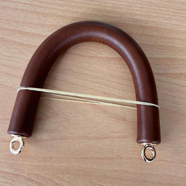 Angel Çanta Aksesuar 27 cm Rulo Model Suni Deri Taba Çanta Sapı Light Gold Metalli - Image 1