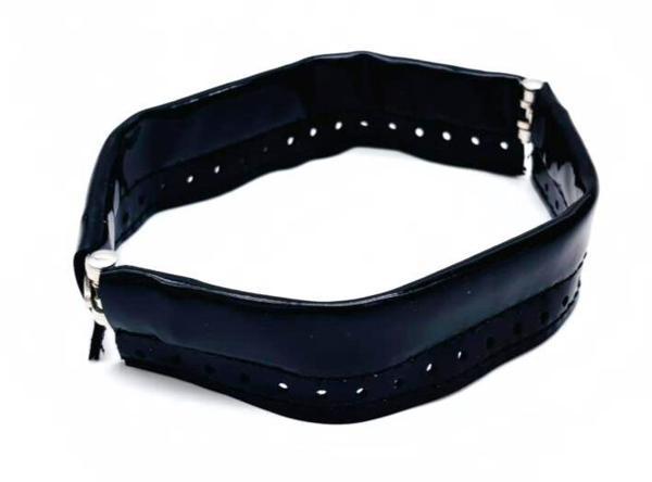 Angel Çanta Aksesuar Siyah Rugan Renk Derili Metal Çanta Ağzı 18 Cm - Image 1