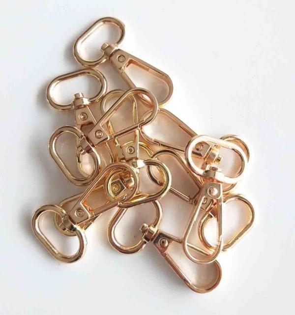 Angel Çanta Aksesuar 10Lu Light Gold Renk 2 Cm Kanca - Image 1