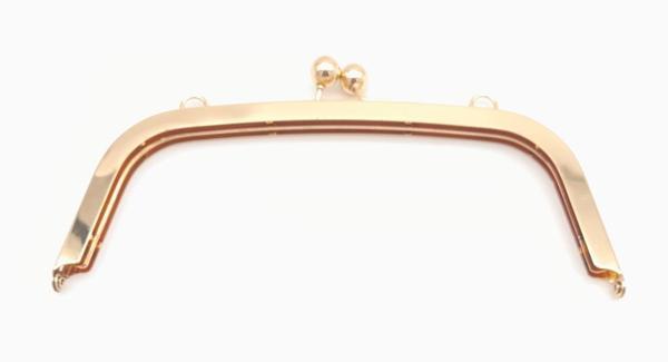 Angel Çanta Aksesuar 21.5 Cm Light Gold Oval Köşe Çanta Klipsi Çanta Bursu - Image 1