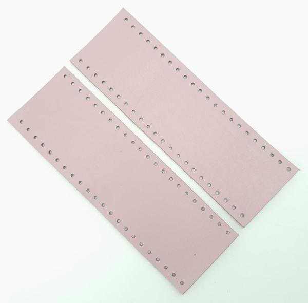 Angel Çanta Aksesuar Lila Gerçek Deri Tutma Sapı 18X6 Cm Simit Sap - Image 1