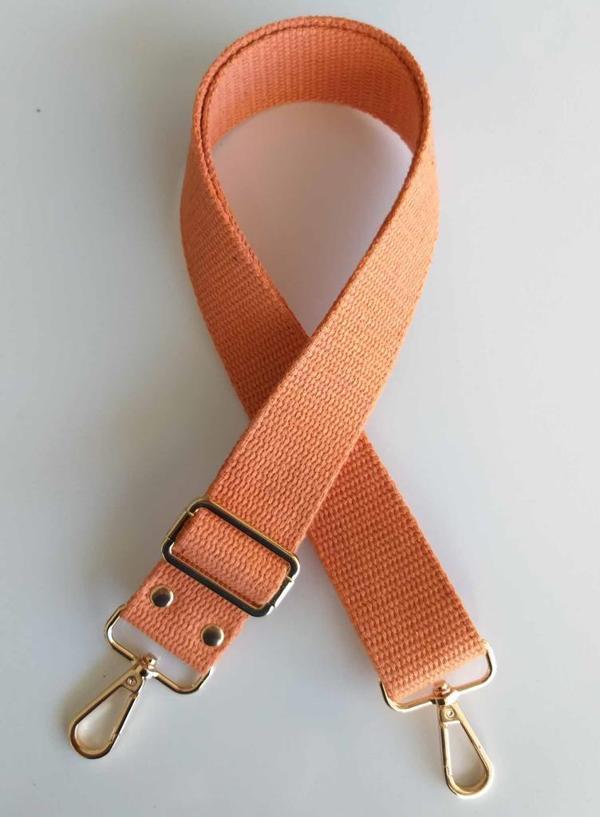 Angel Çanta Aksesuar Pamuklu Kolon 120X4 Cm Light Gold Metal Turuncu - Image 1